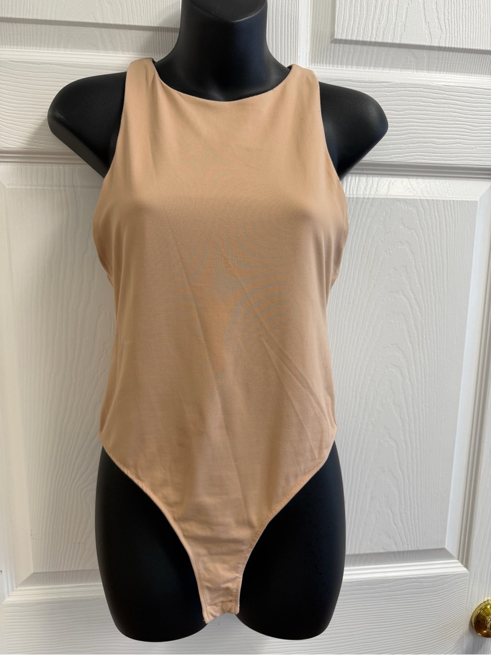 Zara Sleeveless Bodysuit in Beige